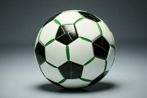 AI generated Soccer ball showcased against a light background capturing the spirit of the sport AI Generated photo