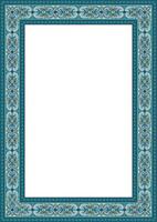 Decorative pattern frame with floral ornaments for cards and invitations vector