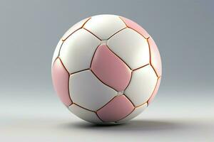 AI generated Soccer ball showcased against a light background capturing the spirit of the sport AI Generated photo