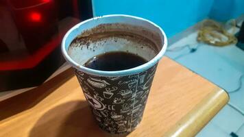 café en el trabajo escritorio foto