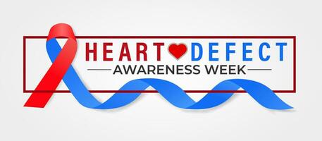 Congenital Heart Defect Awareness Week observed each year during February 7,14 . vector