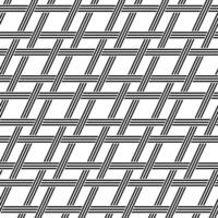 Seamless black and white diagonal weave pattern vector