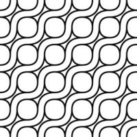 Seamless monochrome curved pattern vector