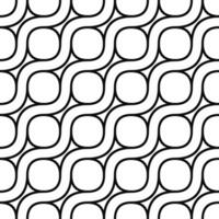 Seamless monochrome curved pattern vector