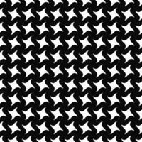 Repeating monochrome swirling star pattern design background vector