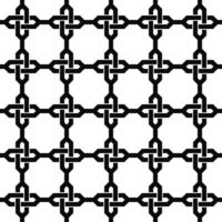 Monochrome seamless chain pattern design vector background