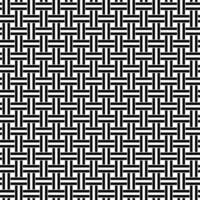 Seamless black white weave pattern design background vector