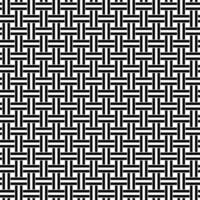 Seamless black white weave pattern design background vector