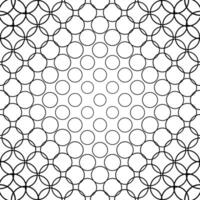 Seamless monochrome circle pattern vector
