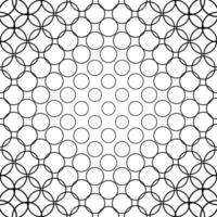 Seamless monochrome circle pattern vector