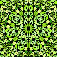 verde resumen flor mosaico modelo antecedentes vector