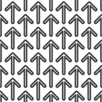 Black white seamless forward arrow pattern background vector