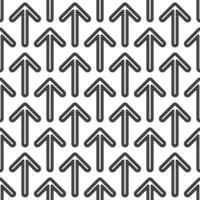 Black white seamless forward arrow pattern background vector