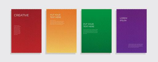 Modern minimalist cover template design vector background