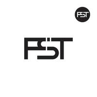 Letter FST Monogram Logo Design vector