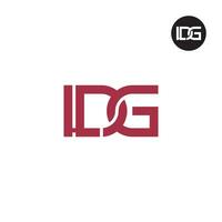 letra ldg monograma logo diseño vector