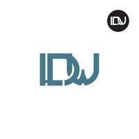 Letter LDW Monogram Logo Design vector