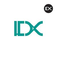 Letter LDX Monogram Logo Design vector