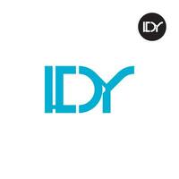 Letter LDY Monogram Logo Design vector