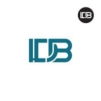 Letter LDB Monogram Logo Design vector