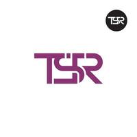 letra trs monograma logo diseño vector