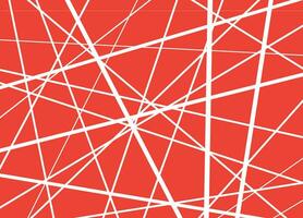 Abstract geometric lines colorful red vector background