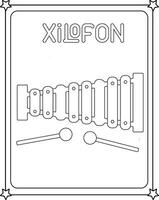 vector design drawing xilofon