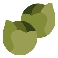 Brussels Sprout icon illustration for uiux, web, app, infographic, etc vector