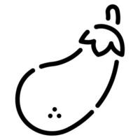 Eggplant icon illustration for uiux, web, app, infographic, etc vector