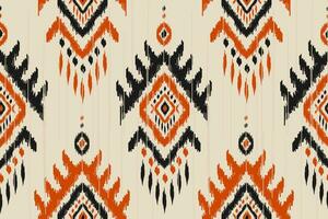 Abstract ethnic pattern art. Ikat seamless pattern traditional. American, Mexican style. vector