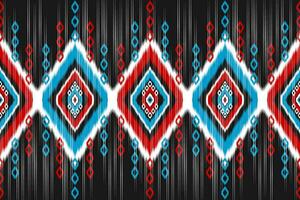 Carpet ethnic tribal pattern art. Ethnic ikat seamless pattern. American, Mexican style. vector