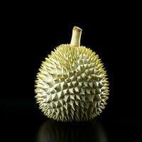 AI generated closeup photo of durian fruit on an isolated background