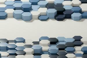 Hexagons abstract business background photo