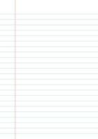 a lined paper with a blank page vector