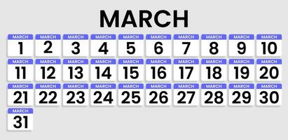 Quarter calendar template for 2024. Wall calendar grid in minimalist style. starting from 1 to 30. Latest calendar for all months vector