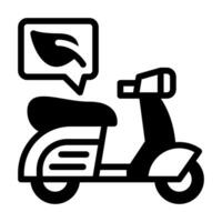 motorcycle glyph icon vector