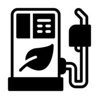 icono de glifo de combustible vector