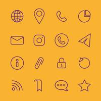 Free set of business icons collection vector