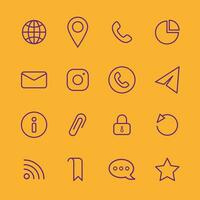 Free set of business icons collection vector