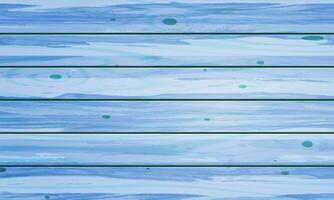 Vector empty blue wooden plank background texture. 3d rendering illustration photo