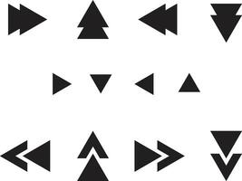 Triangle element, Triangle cursor. Triangle on point, Triangle icon Cursor icon, vector