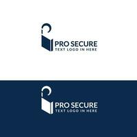 seguridad Pro prima logo diseño vector modelo