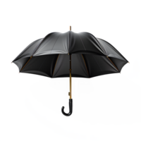 AI generated black umbrella isolated on transparent background ,umbrella png ,generative ai