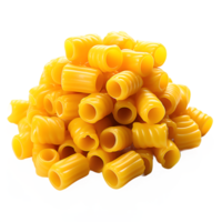 AI generated Dried macaroni isolated on transparent background ,dry pasta png ,generative ai