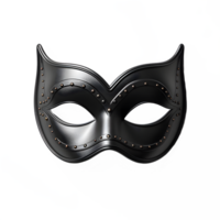 ai gerado Preto mascarar isolado em transparente fundo ,mascarada png , generativo ai