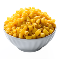 AI generated Dried macaroni isolated on transparent background ,dry pasta png ,generative ai