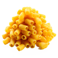 ai gegenereerd droog macaroni geïsoleerd Aan transparant achtergrond ,droog pasta PNG ,generatief ai