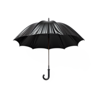 AI generated black umbrella isolated on transparent background ,umbrella png ,generative ai