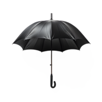 AI generated black umbrella isolated on transparent background ,umbrella png ,generative ai