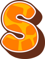 Giraffe Alphabet Letter S png